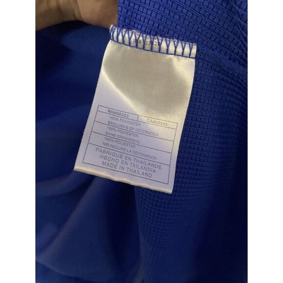VTG NIKE SPHERE Pullover Shirt Men Large Blue Stretch Short Sleeve Active - Picture 4 of 9